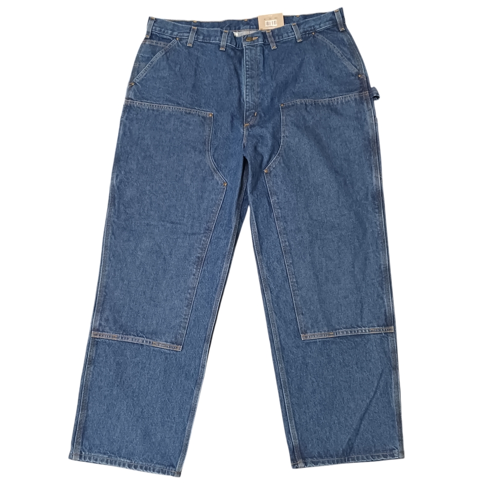 CARHARTT Jeans Mens Double Knee Loose Original Fit Carpenter Work Pants Sz 44x32
